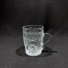 Кружка большая 10 см "Звезда", Дятьковский ХЗ, хрусталь, винтаж , СССР