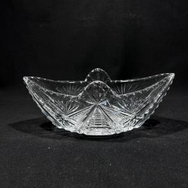 Ваза салатник "Ладья №5", хрусталь, винтаж, СССР