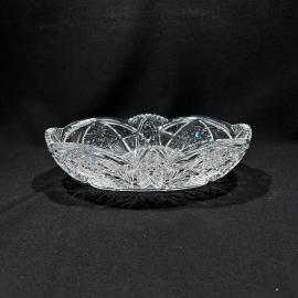 Ваза салатник "Ладья №4", хрусталь, винтаж, СССР