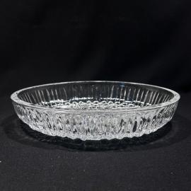 Блюдо глубокое "Космос" 20 на 28 см, хрусталь, ЛЗХС, винтаж, СССР
