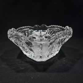 Ваза салатник "Русское поле", хрусталь, винтаж, СССР