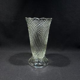 Ваза для цветов "Лилианна", высота 19 см, стекло, ГХЗ, винтаж, СССР