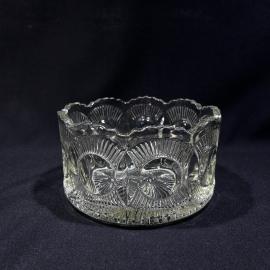 Ваза салатник "Кольца" Уршельский СЗ, стекло, винтаж, СССР