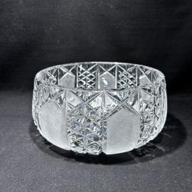 Ваза салатник "Наталья", Неман, хрусталь, ручная огранка, Белорусская ССР