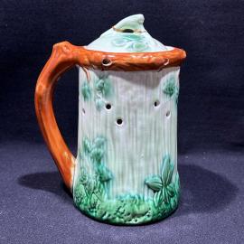 Кружка шутиха "Напейся, но не облейся", ЗиК Конаково, фаянс, роспись, 1957 год, винтаж, СССР