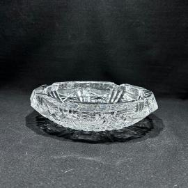 Пепельница "Большая звезда", 20 см диаметр, хрусталь, винтаж, СССР