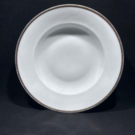 Тарелка суповая "Узор", фарфор, позолота, EDELSTEIN, Бавария, винтаж