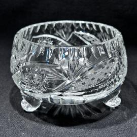 Ваза конфетница "Зимний вечер", Дятьковский ХЗ, хрусталь, винтаж, СССР