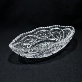 Ваза салатник "Ладья Варвара", хрусталь, винтаж, СССР