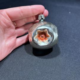 Елочное украшение "Фонарик 4" стекло, винтаж, СССР