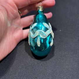 Елочное украшение "Фонарик 2", стекло, винтаж, СССР