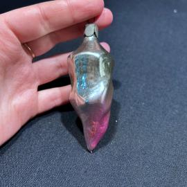 Елочное украшение "Льдинка 1", стекло, винтаж, СССР