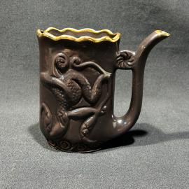 Поильник для минеральной воды "Лань и охотник", Кисловодский ФЗ, фарфор, винтаж, СССР