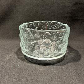 Ваза конфетница "Вишня 1 ", стекло, винтаж, СССР