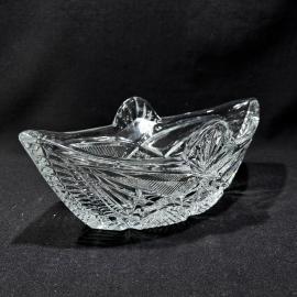 Ваза салатник "Ладья солнца", ДХЗ, хрусталь, винтаж, СССР