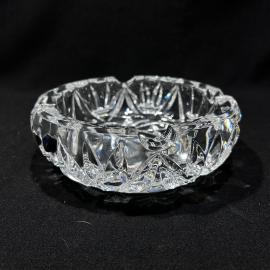 Пепельница "Кристалл-лайт", 16 см, хрусталь, винтаж, Богемия, Чехословакия