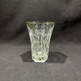 Ваза для цветов "Ледяная", 13 см, стекло, винтаж, СССР