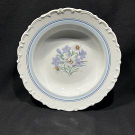 Тарелка суповая "Букет", KAHLA, ГДР, фарфор, деколь, позолота, винтаж