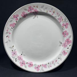 Блюдо круглое 33 см Сакура Пролетарий ФЗ винтаж фарфор СССР