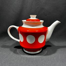 Чайник доливочный Горох Тернопольский ФЗ винтаж фарфор СССР