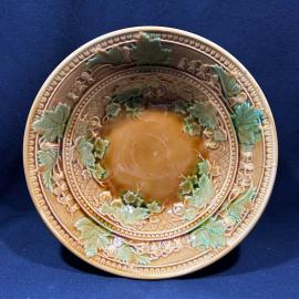 Блюдо сухарница Виноград ЗиК Конаково винтаж фаянс СССР