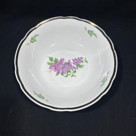 Салатник 21 см сирень Дулево ФЗ винтаж фарфор СССР