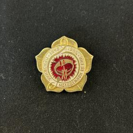 Значок Праздник молодежной песни 1945-1985 винтаж СССР