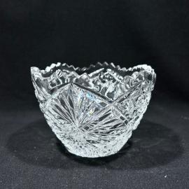 Ваза салатник Звездочка 15 см винтаж хрусталь СССР