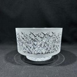 Ваза салатник Мороз 19 см хрусталь винтаж СССР