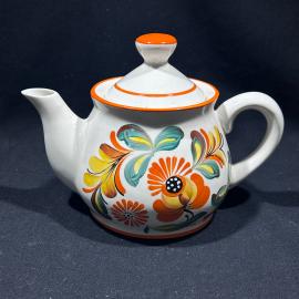 Чайник заварочный Маки Славянский КК фаянс винтаж СССР