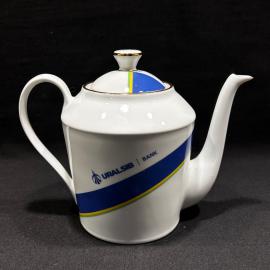 Чайник Кофейник Банк Уралсиб ИФЗ фарфор винтаж Россия