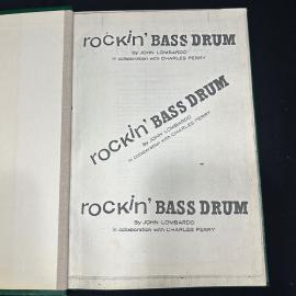 Книга самиздат Rockin' bass drum. ноты барабанщика винтаж