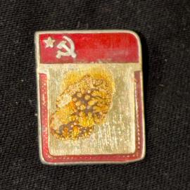Значки винтажные, СССР. Набор из 2 штук, металл, прямоугольные