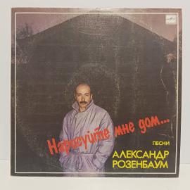 Пластинка виниловая винтажная, СССР. Александр Розенбаум, &laquo;Нарисуйте мне дом&raquo;