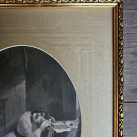 Литография. Кларисса Харлоу. Офорт. США, Нью-Йорк, 1880 (доска 1850) год. Картинка 4