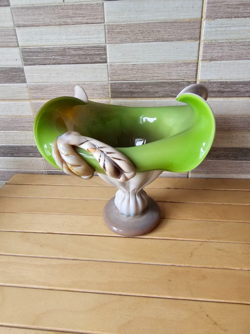 Вазочка стекло, СССР, 1985 год.. Картинка 1