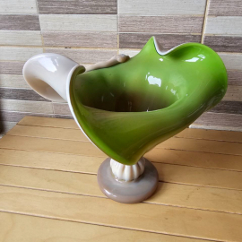 Вазочка стекло, СССР, 1985 год.. Картинка 2