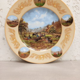 Тарелка декоративная коллекционная "Сбор картофеля" из серии "День благодарения" Кристиан Люкель, Ге