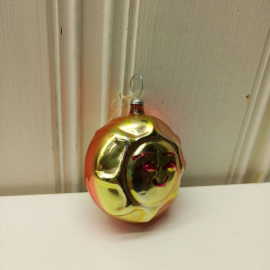 Винтажная игрушка ёлочная "Солнце" стекло СССР