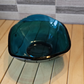 Ваза фруктовница/конфетница, цветное стекло, СССР