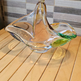 Ваза конфетница "Корзинка"из серии "Рапсодия", стекло,Чехия