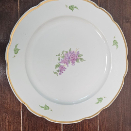 Большое блюдо Дулево, фарфор деколь, винтаж СССР