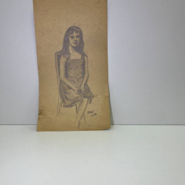 Рисунок девушки , 1965