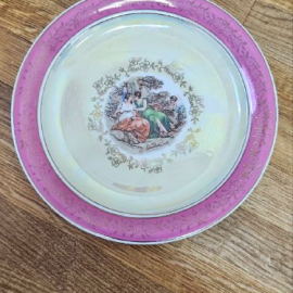 Тарелка Мадонна фарфор Германия сервиз рококо позолота