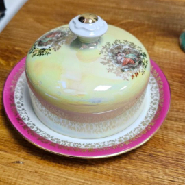 Масленка "Гейши" ⌀ 19 см. Bremer & Schmidt (BES), ГДР. Германия (ГДР).