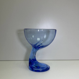 Креманка "Джерба", голубое стекло, Италия ,350мл