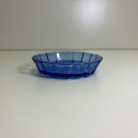 Розетка из синего стекла 70-80е годы ., СССР