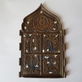 Икона меднолитная (складень, центральная часть)