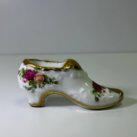 Туфелька фарфоровая "Розы старой Англии", винтаж, Royal Albert, Великобритания, вторая половина 20 в