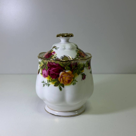 Винтажная сахарница, конфетница.Фарфор. Три розы.